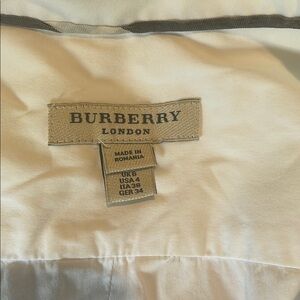 Burberry London white shirt